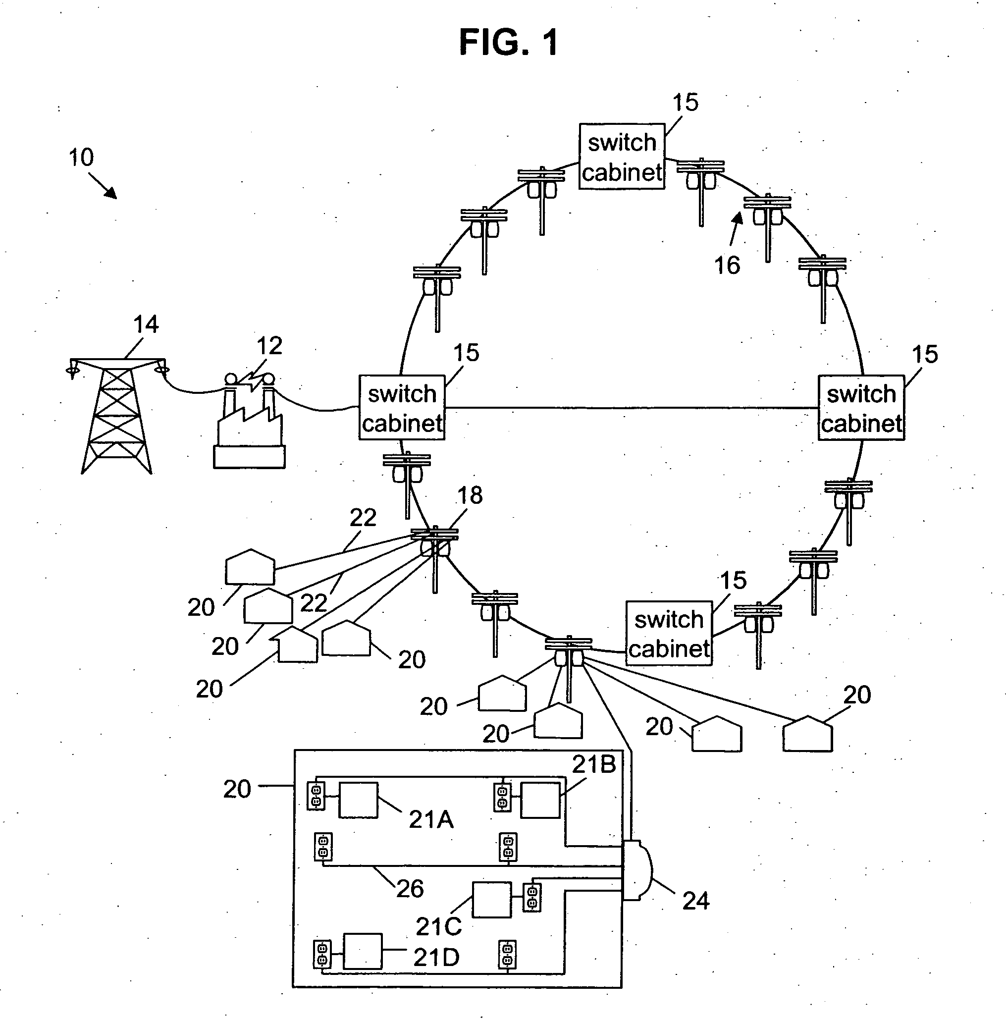 Method and system for maximizing data throughput rate in a power line communications system by modifying payload symbol length