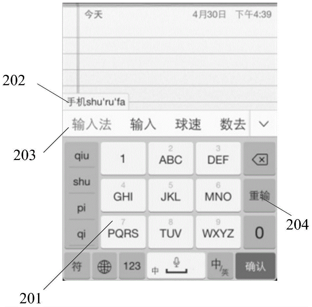 Input error processing method and apparatus