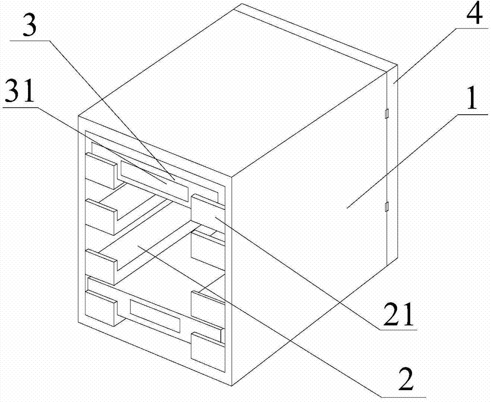 Glass slide box