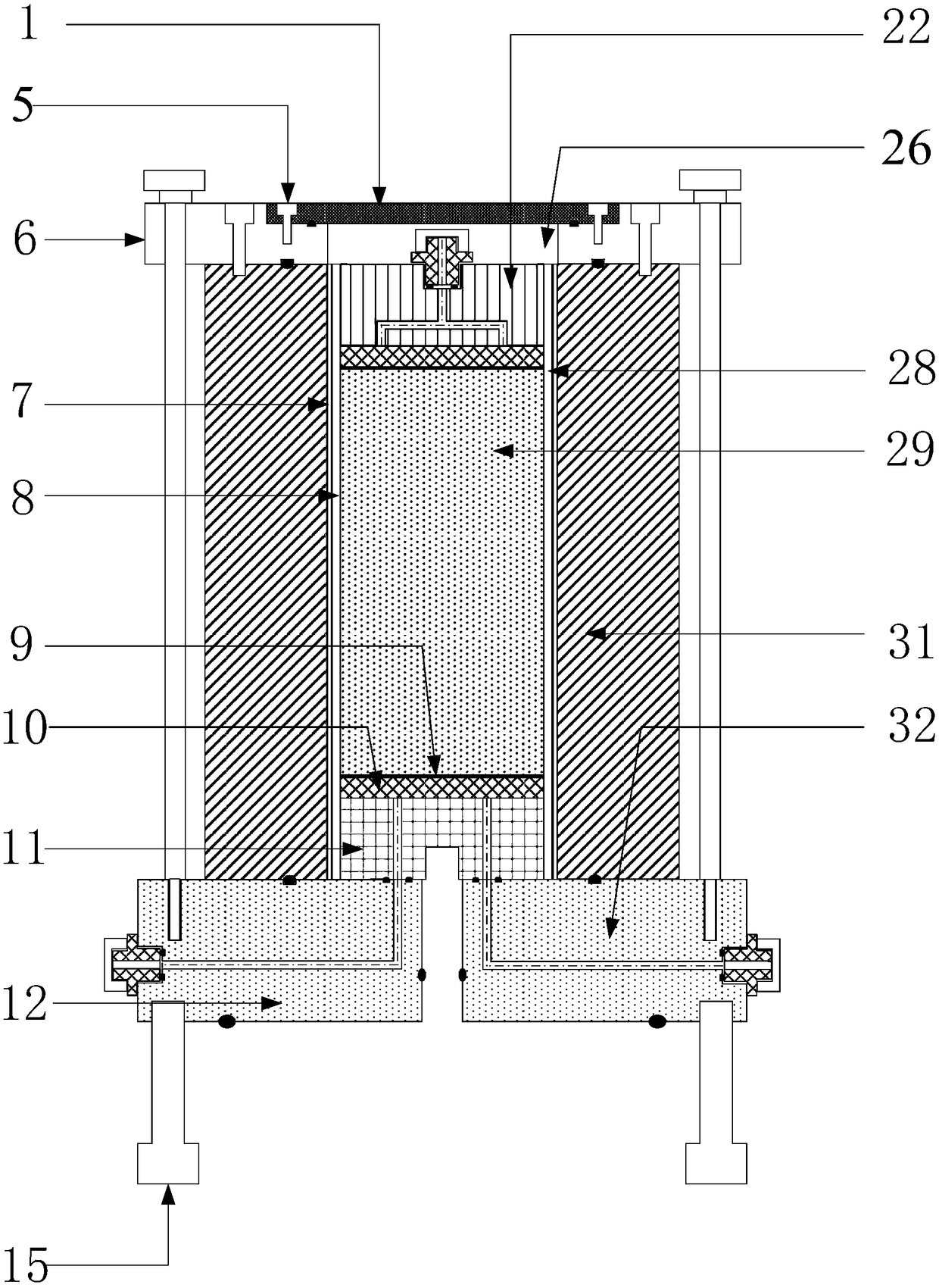 Incohesive soil freezing sample preparation equipment