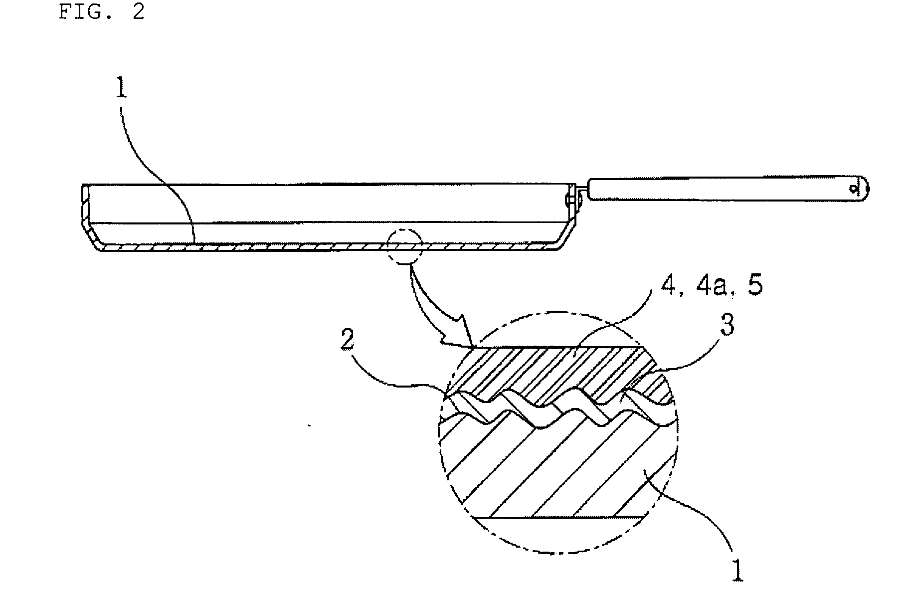 Structure of coating layer for heat-cooker