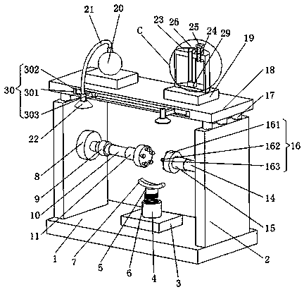 Tire cleaning device for new energy automobiles