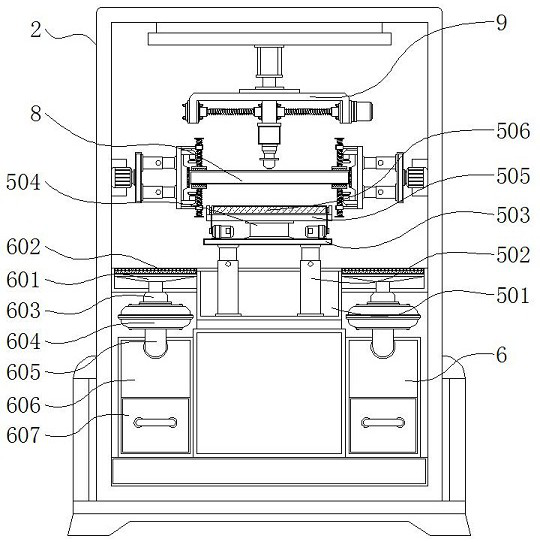 Forming equipment with positioning structure for computer graphics card backboard machining