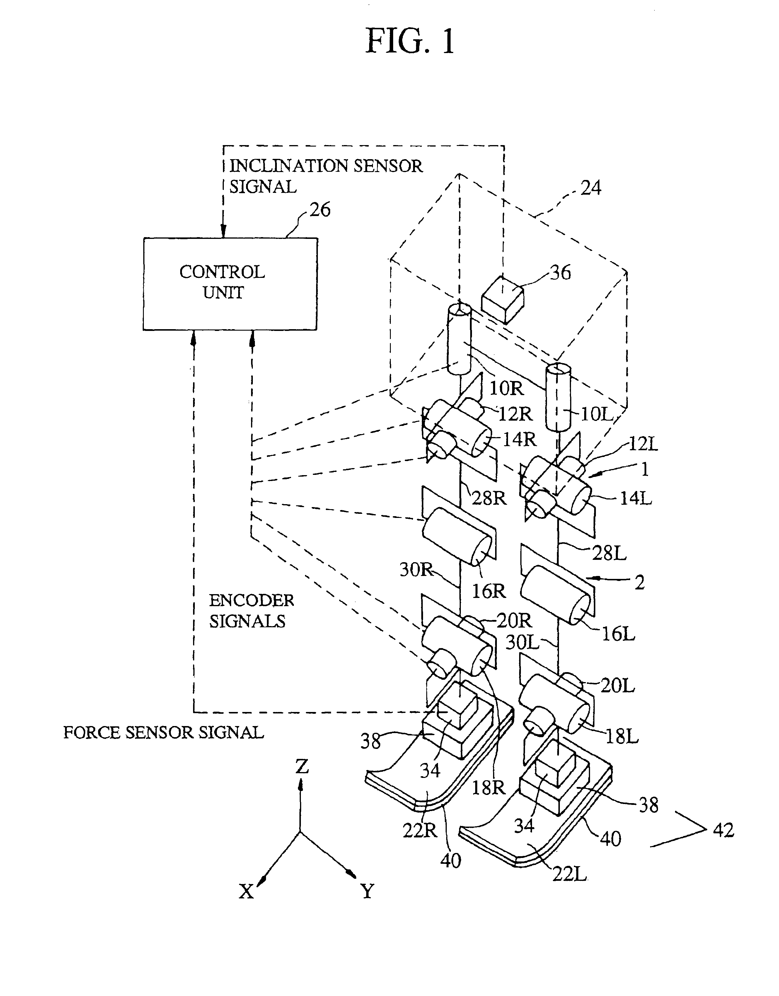 Gait pattern generating device for legged mobile robot