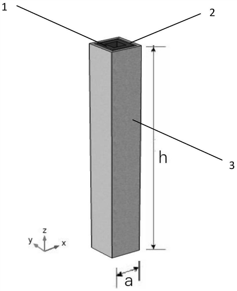 Square pile seismic surface wave meta-structure