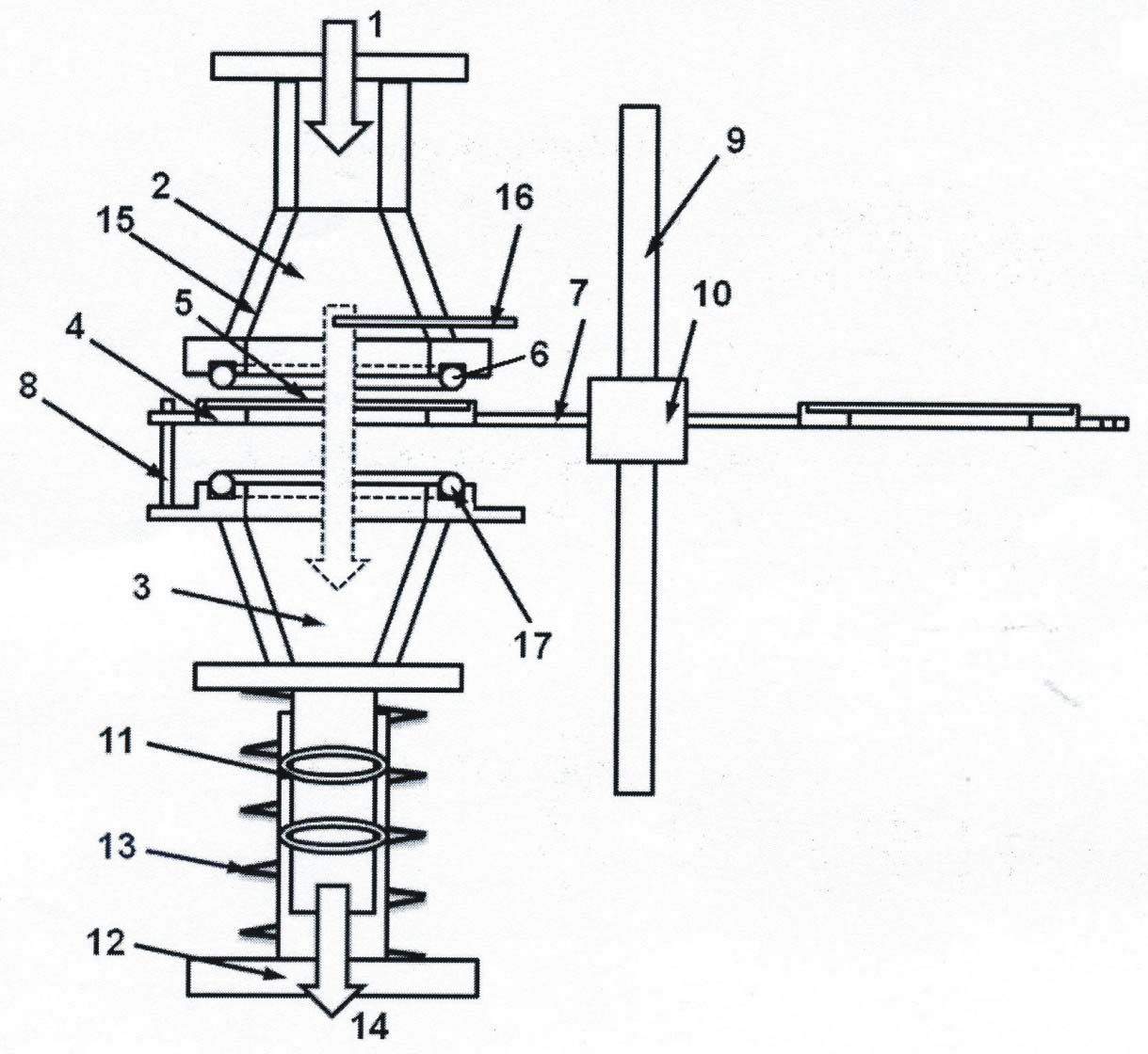 Sampling device for exhaust particles of engine