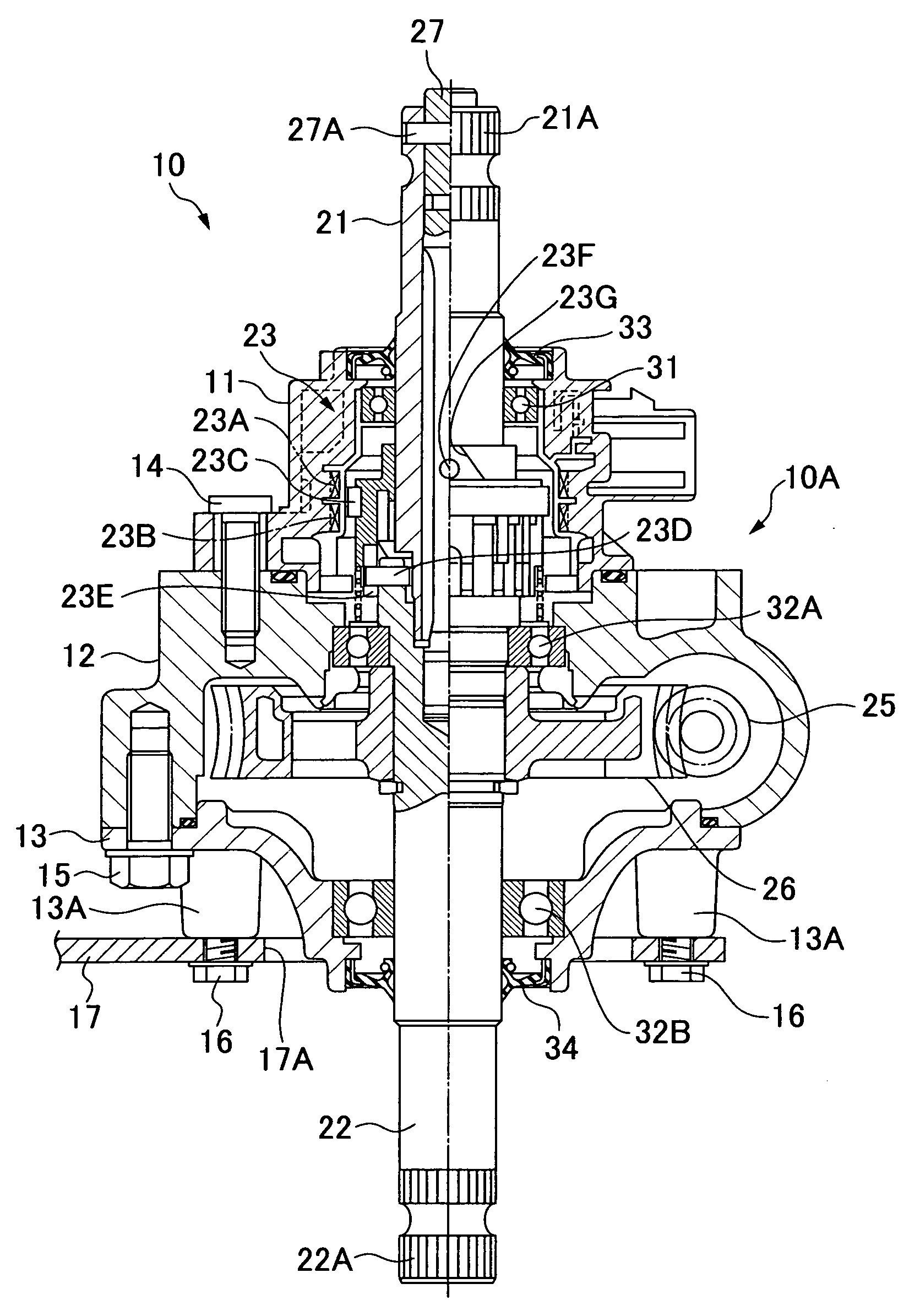 Motor-driven steering assist apparatus