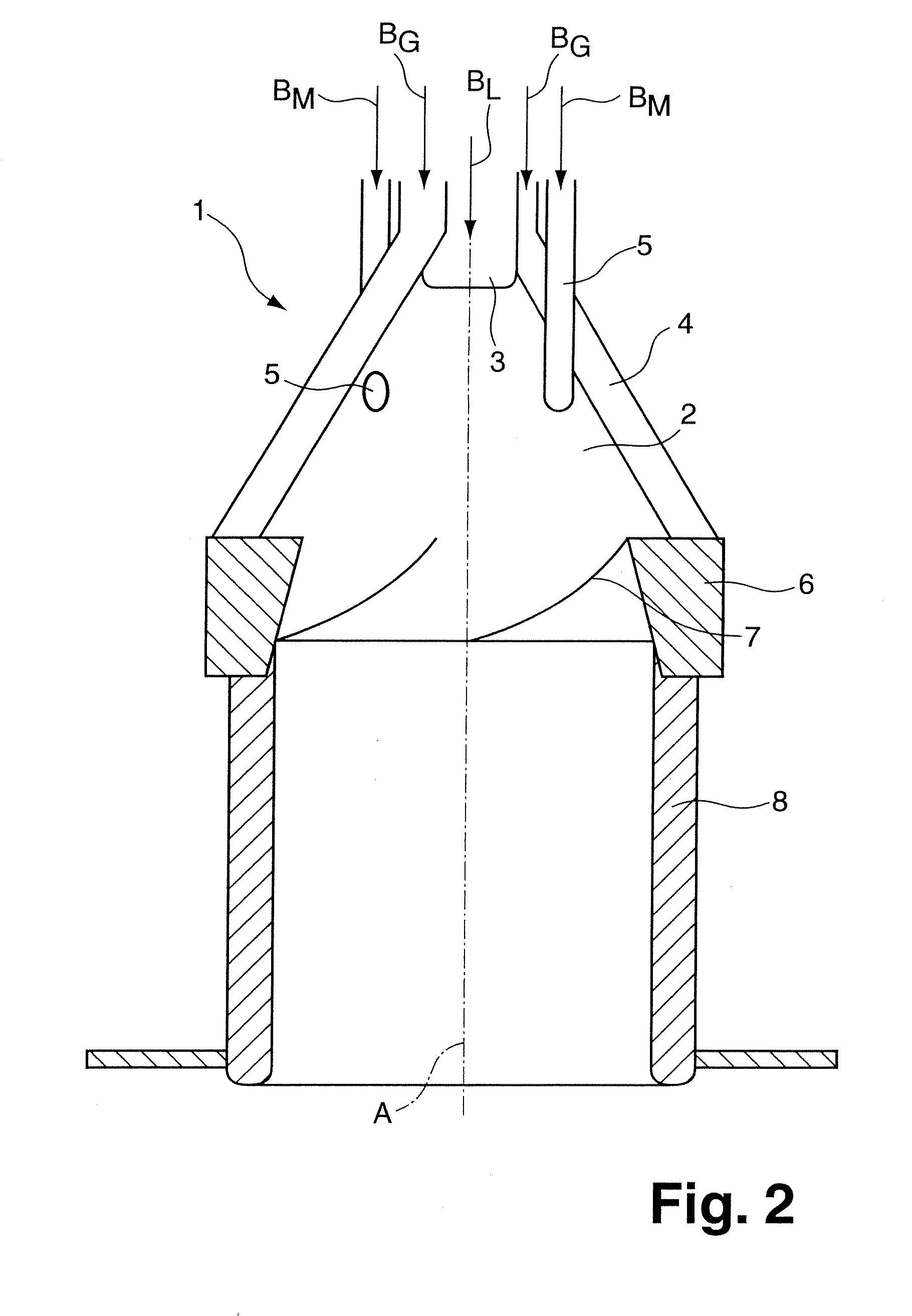 Method and Device for Burning Hydrogen in a Premix Burner