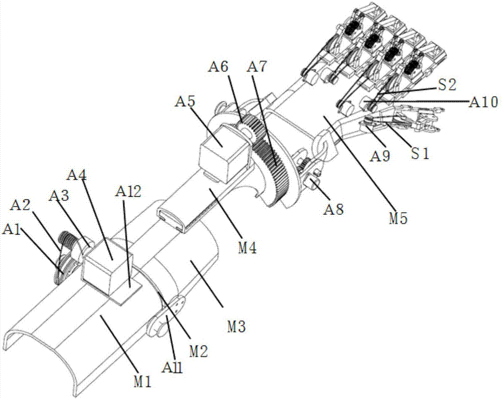 Portable upper limb rehabilitation robot and digital simulation realization method based on LabVIEW