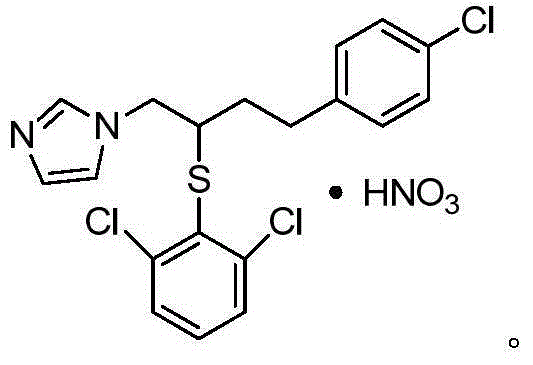 Method for industrially producing butoconazole nitrate