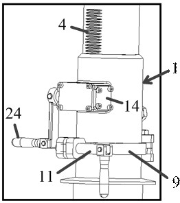 Machine gun frame for combat helicopter