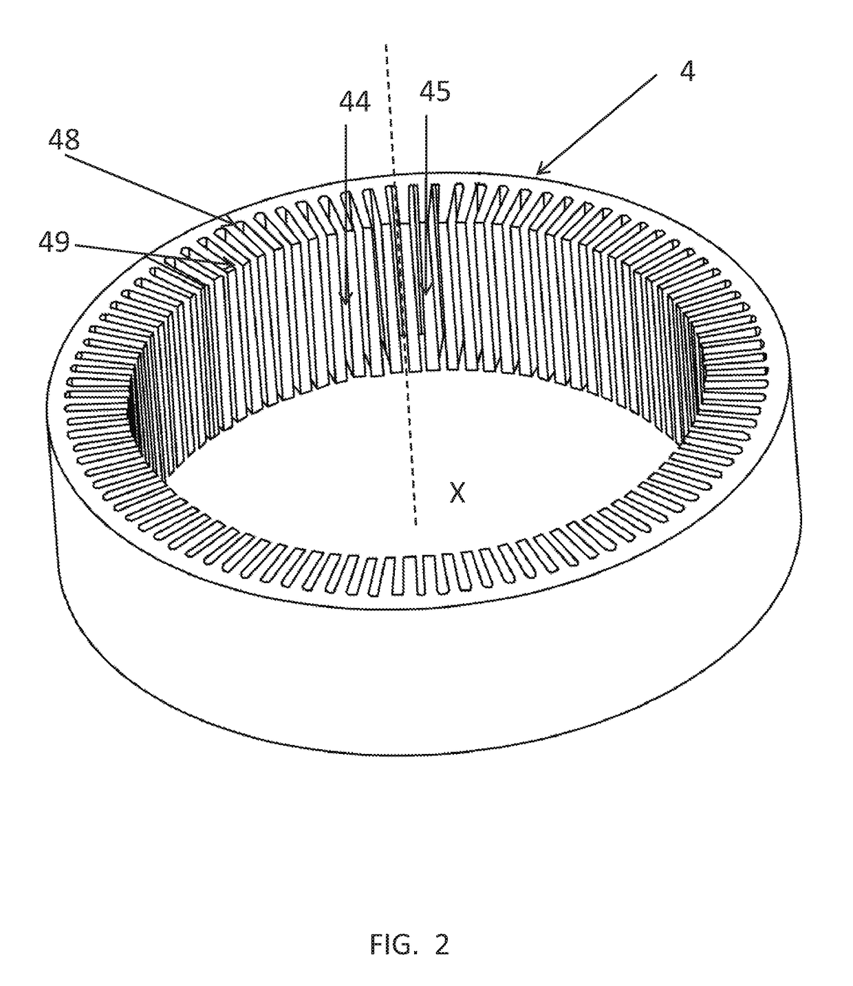 Rotary electrical machine provided with a stator