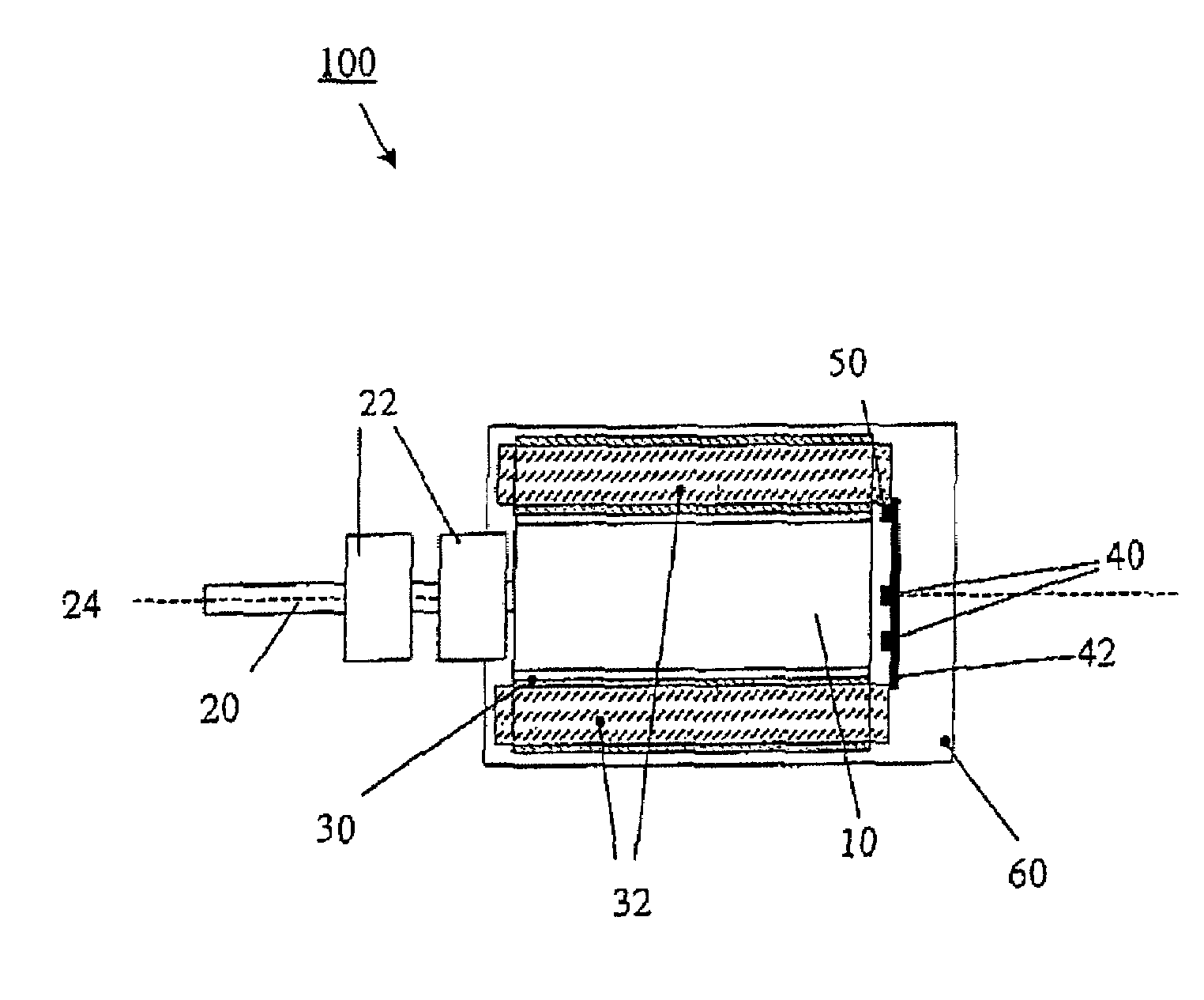 Brushless electric motor and instrument for a medical apparatus