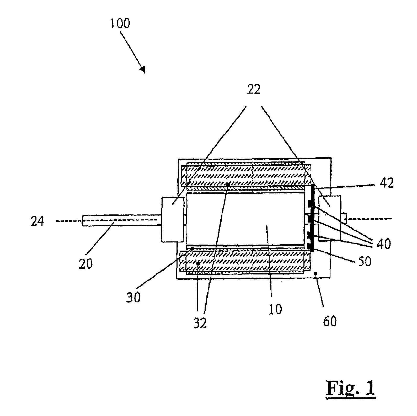 Brushless electric motor and instrument for a medical apparatus