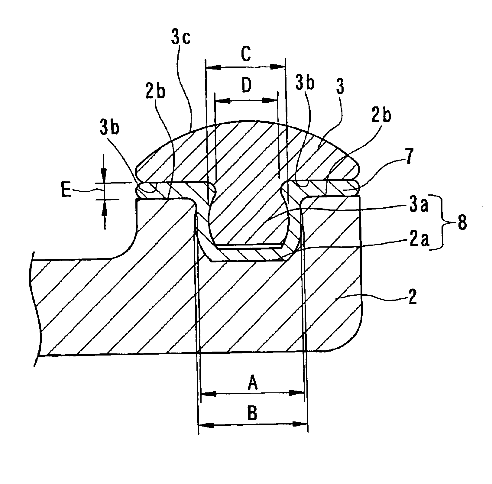 Rail structure for the door