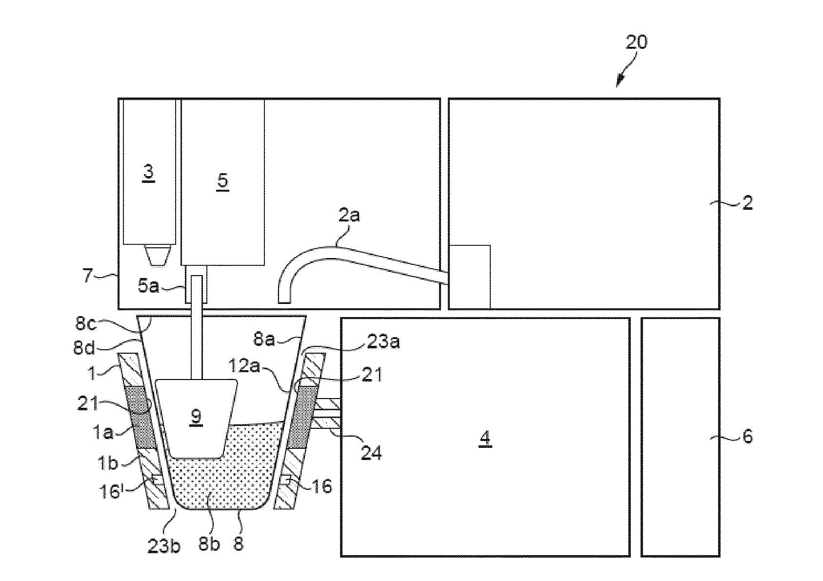 Machine, system and method for preparing a cooled confectionery product with aerated texture