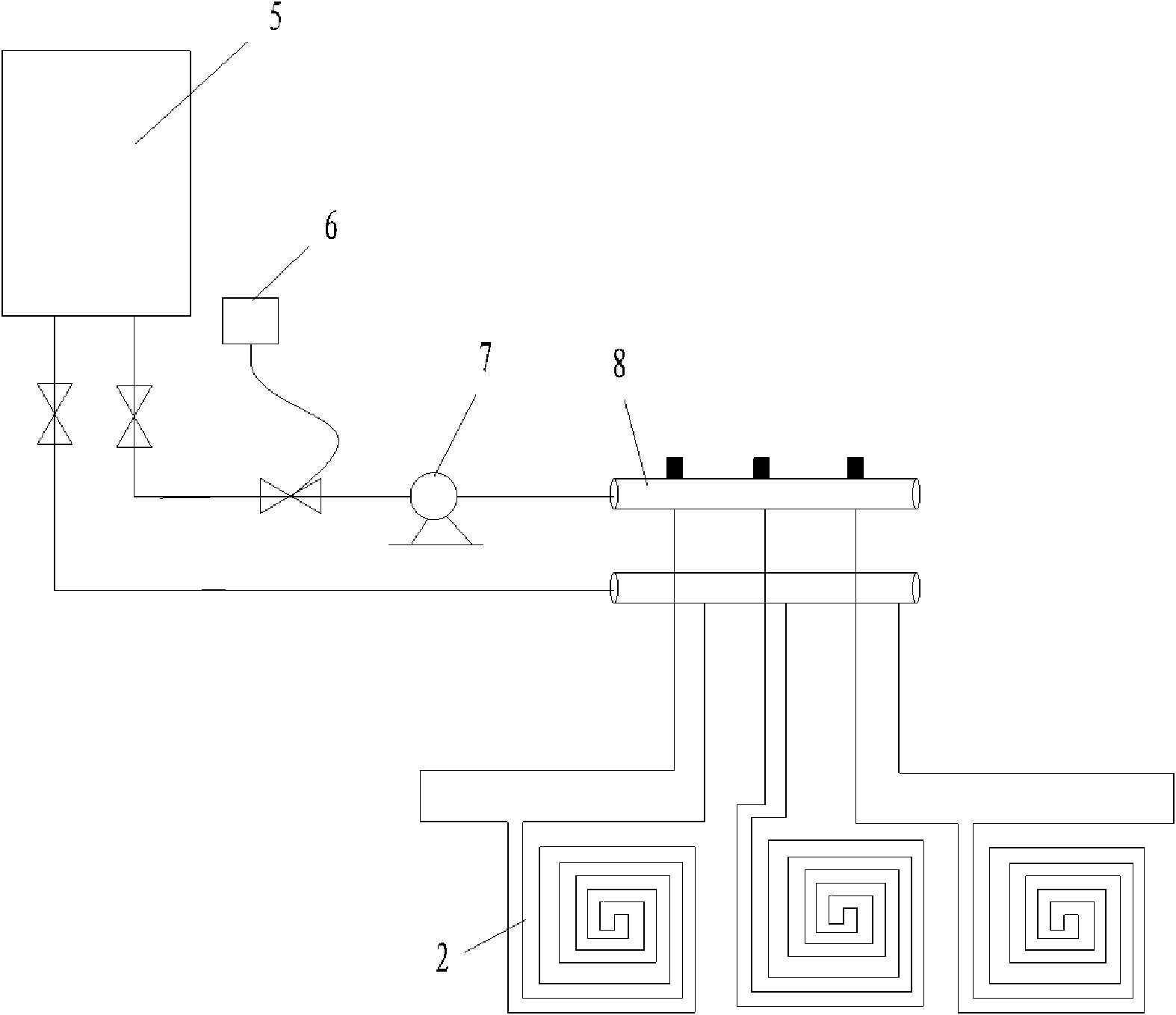 Integrated ground heating floor