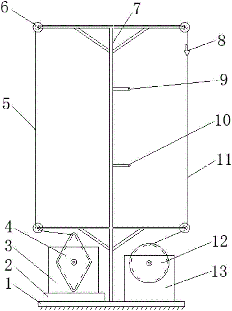 Squid angling machine long line uncoiling stroke work test device and test method