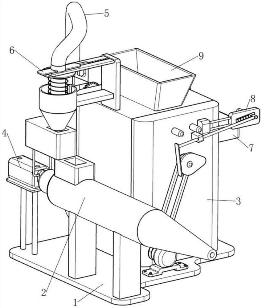 An injection molding machine filling equipment