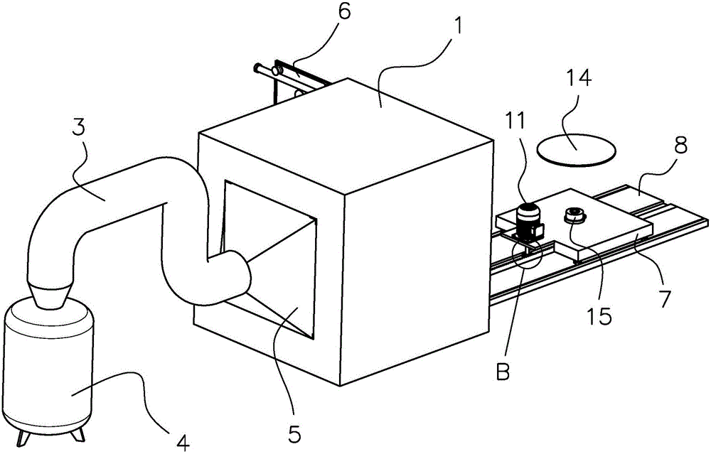 Full-automatic purging device for motor parts and cabinet