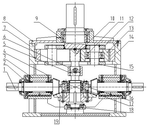 Planetary reducer applied to ring rolling mill