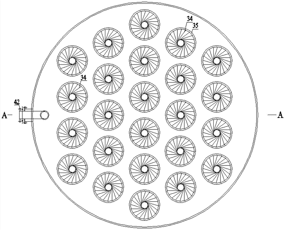 A graded absorption desulfurization device using ammonia-ammonium sulfate method