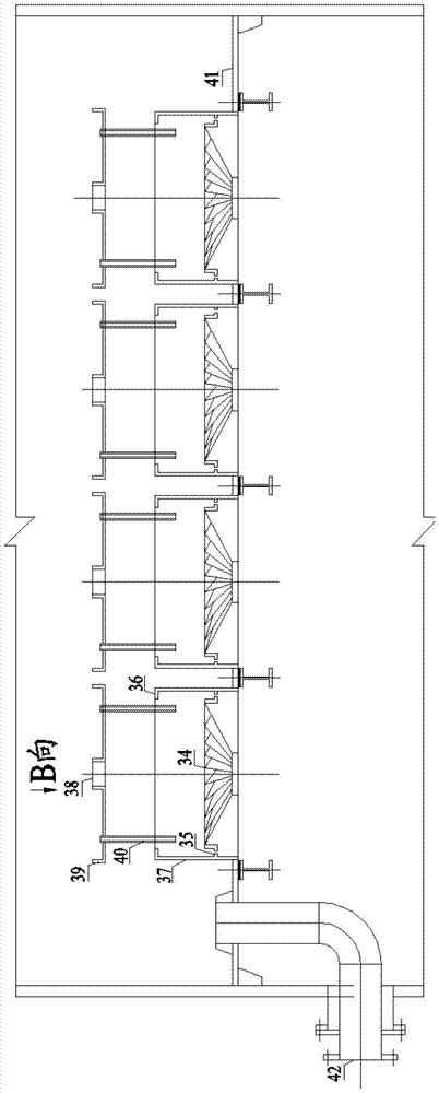 A graded absorption desulfurization device using ammonia-ammonium sulfate method