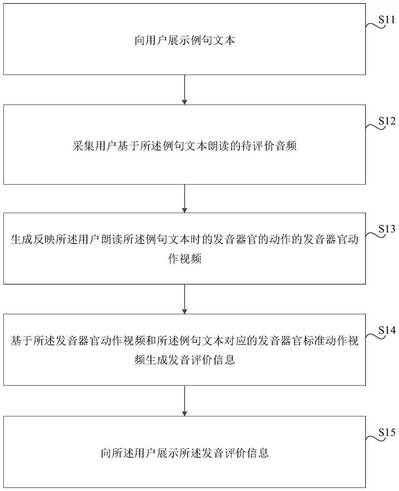 Pronunciation evaluation method and device, storage medium and electronic equipment