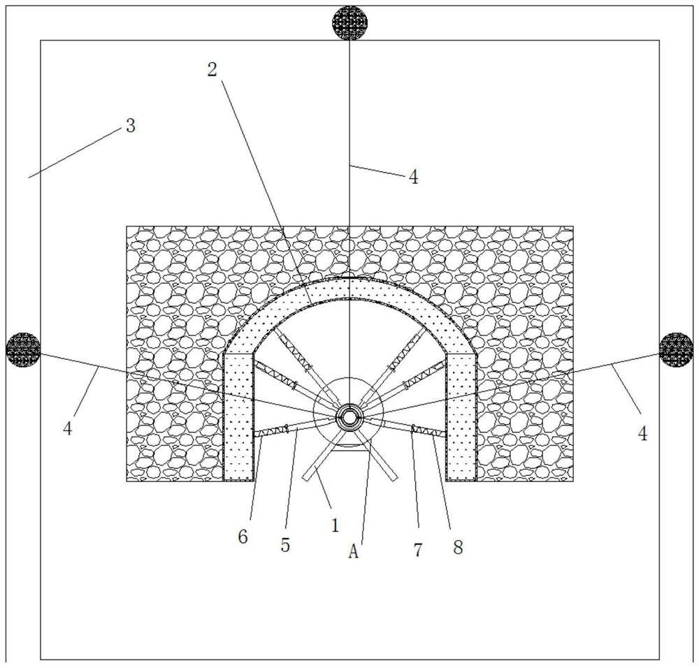 Tunnel deformation test device