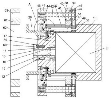 Motor mounting device driven by motor