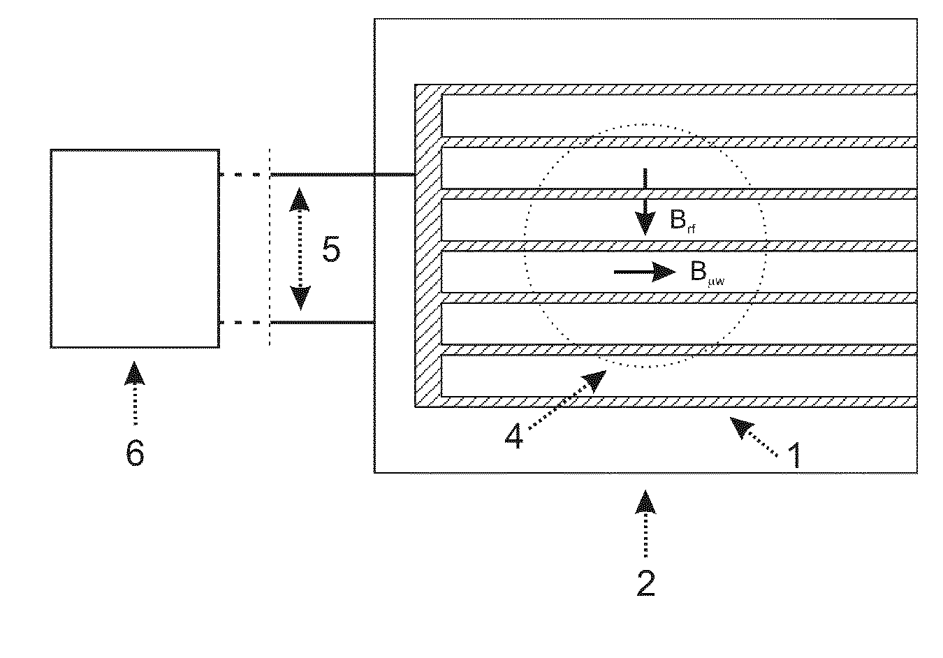 Magnetic resonance hyperpolarization and multiple irradiation probe probe head