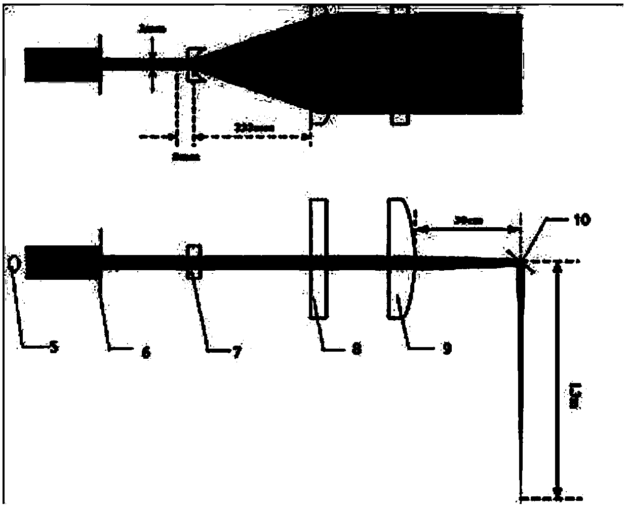 Hypersonic PLIF wind tunnel experiment method based on acetone tracer