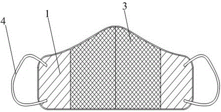 Latex laminated cotton honeycomb mask and its production process