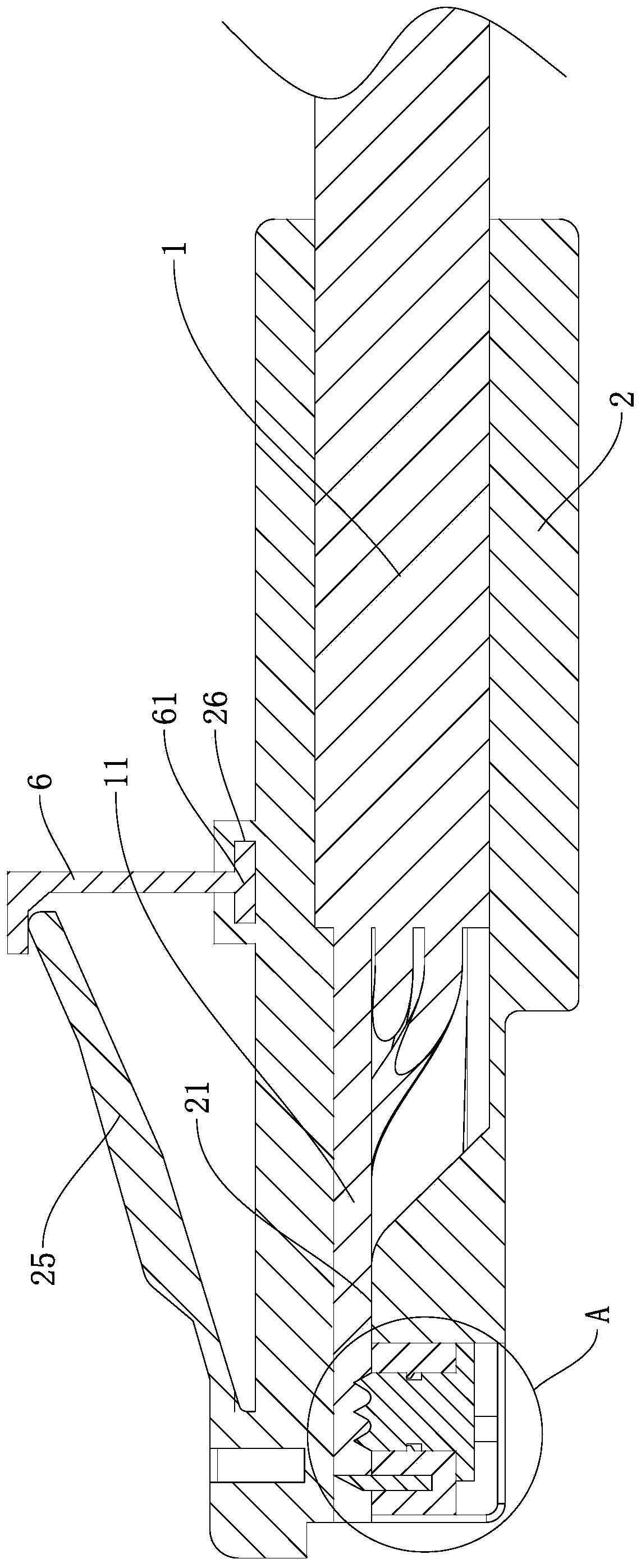 Network communication connector with elastic buckle fracture preventing function