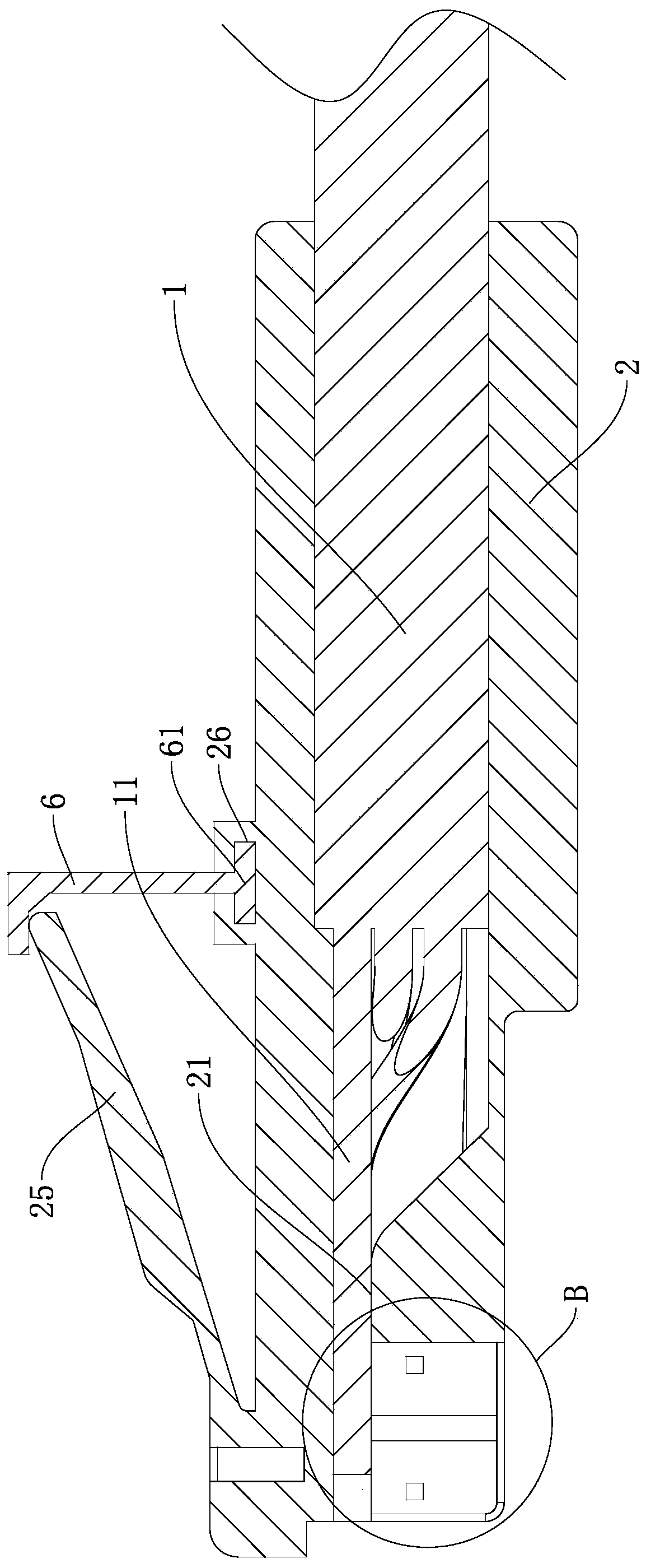 Network communication connector with elastic buckle fracture preventing function