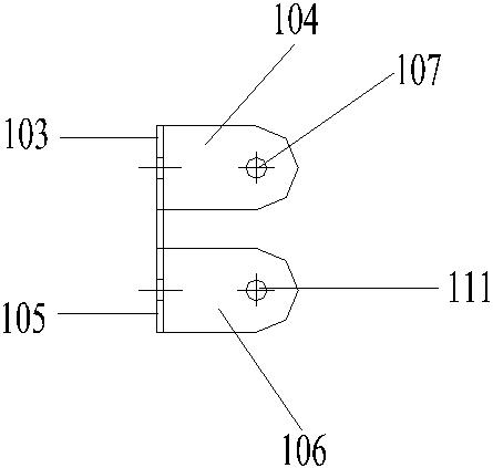 A high-voltage cable support structure for a cable tunnel