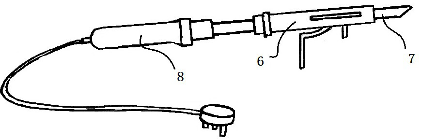 Energy-saving type safe electric soldering iron