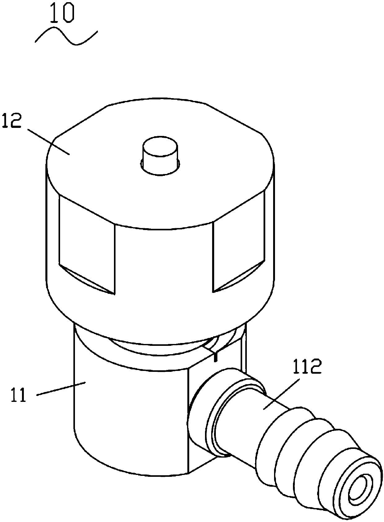 Outward turning vacuumizing seal assembly for high-temperature vacuum sintering furnace and vacuumizing charging bucket