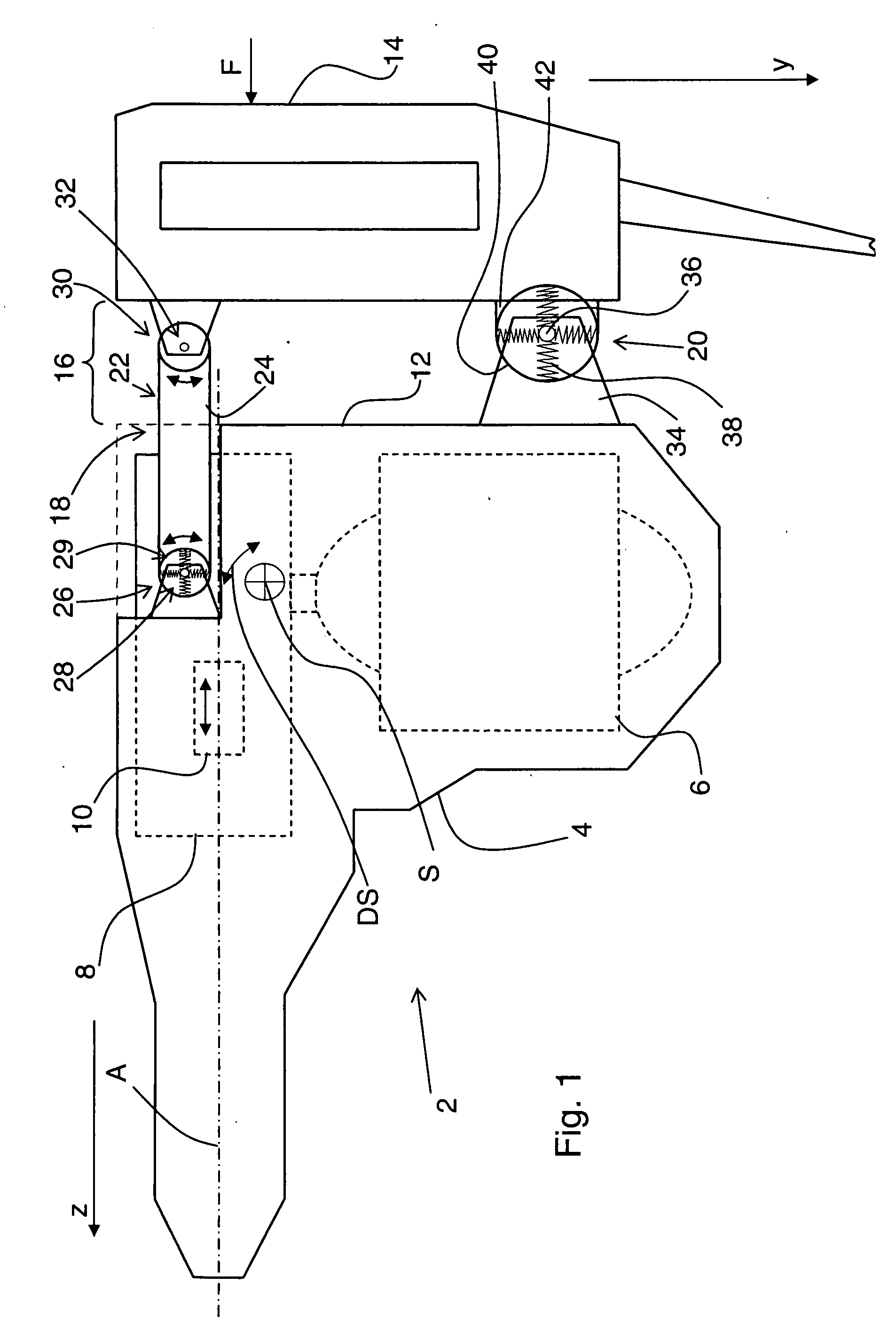 Hand-held power tool with a decoupling device