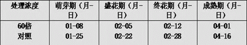 Dormancy breaking agent for fruit tree under protected cultivation and application method