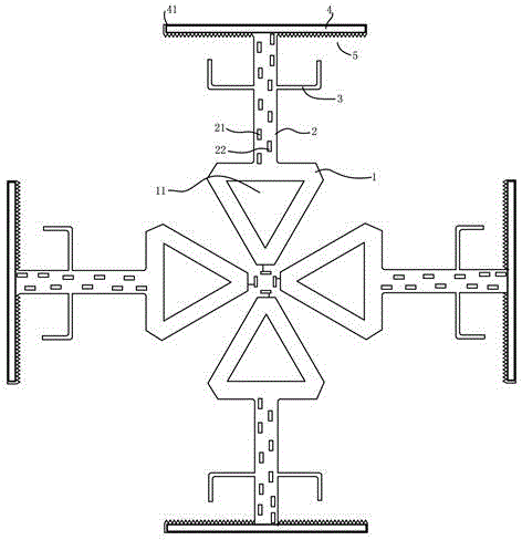 Bipolar oscillator provided with spacer