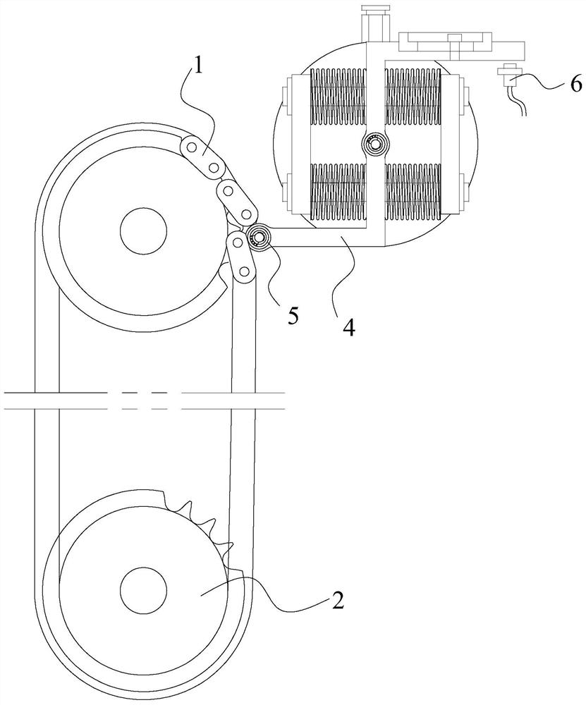 Mechanism for detecting poor buckling of chain