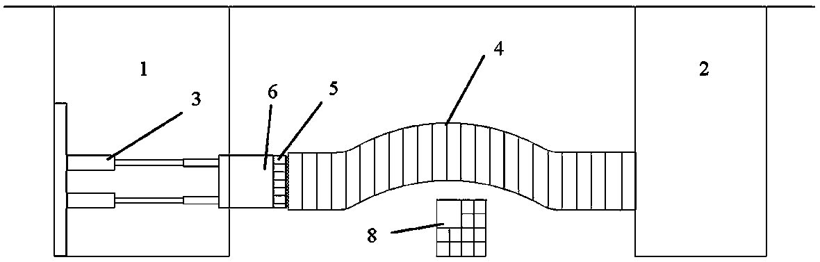 Prefabricated splice pipe jacking system and construction method thereof