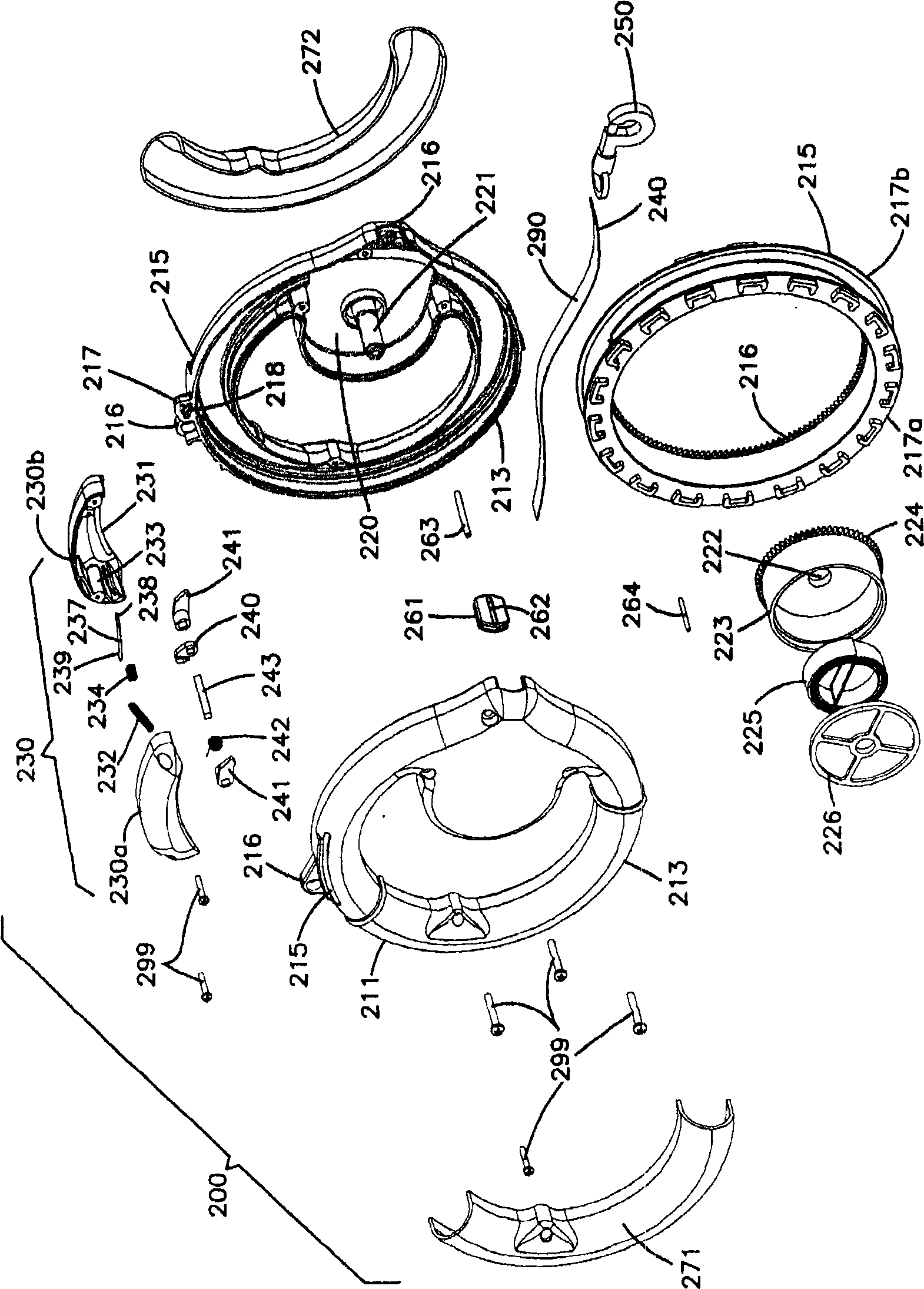 Ring-shaped retractable pet lead