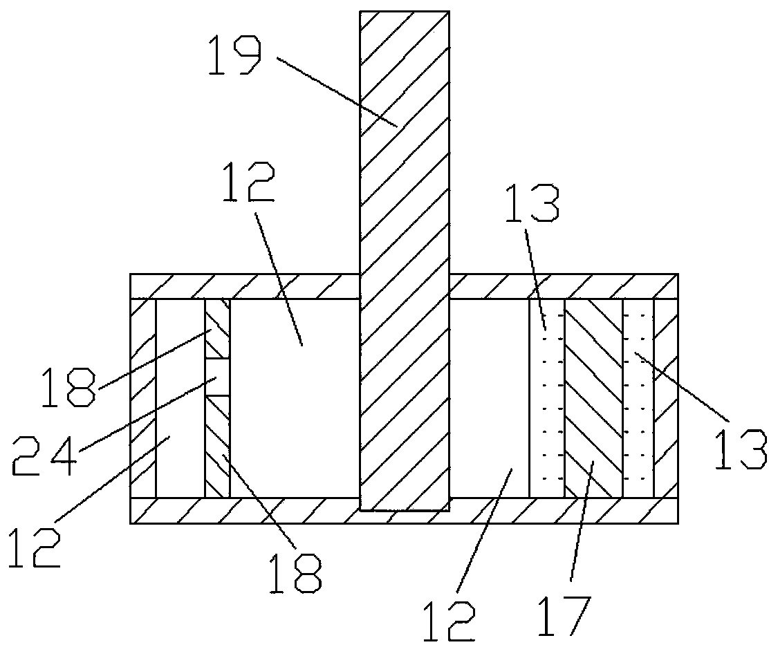 Exhaust pipe pressure control device with chain