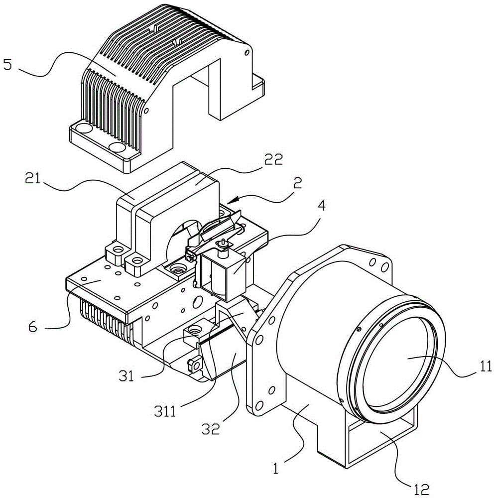 Integrated headlights with far and near beams