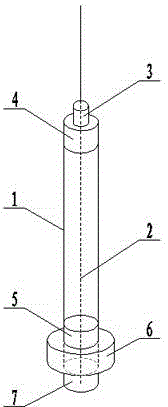 Air coaxial center-fed antenna