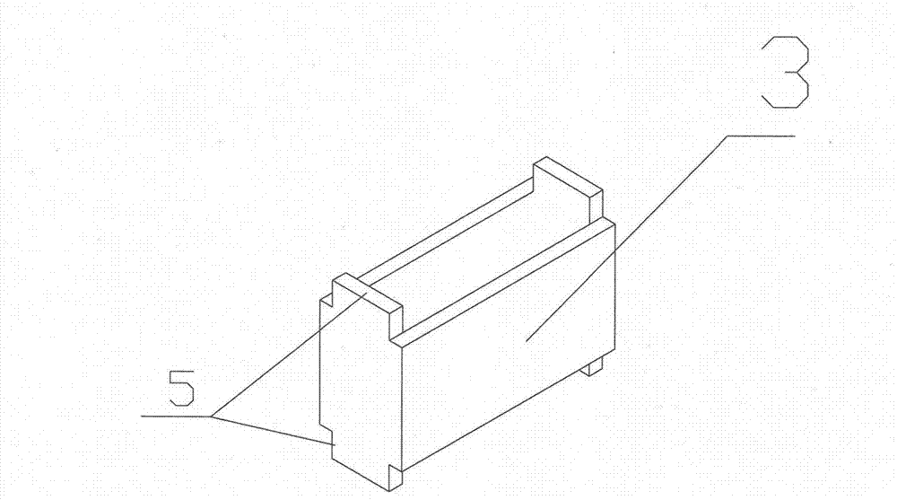 Brick-type flowerpot and stereoscopic afforesting wall face formed by same