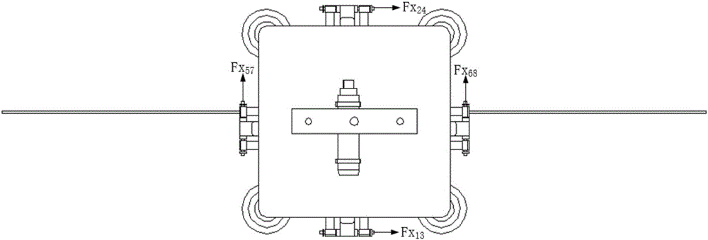 Three-degree-of-freedom two-body satellite vibration isolation ground test system