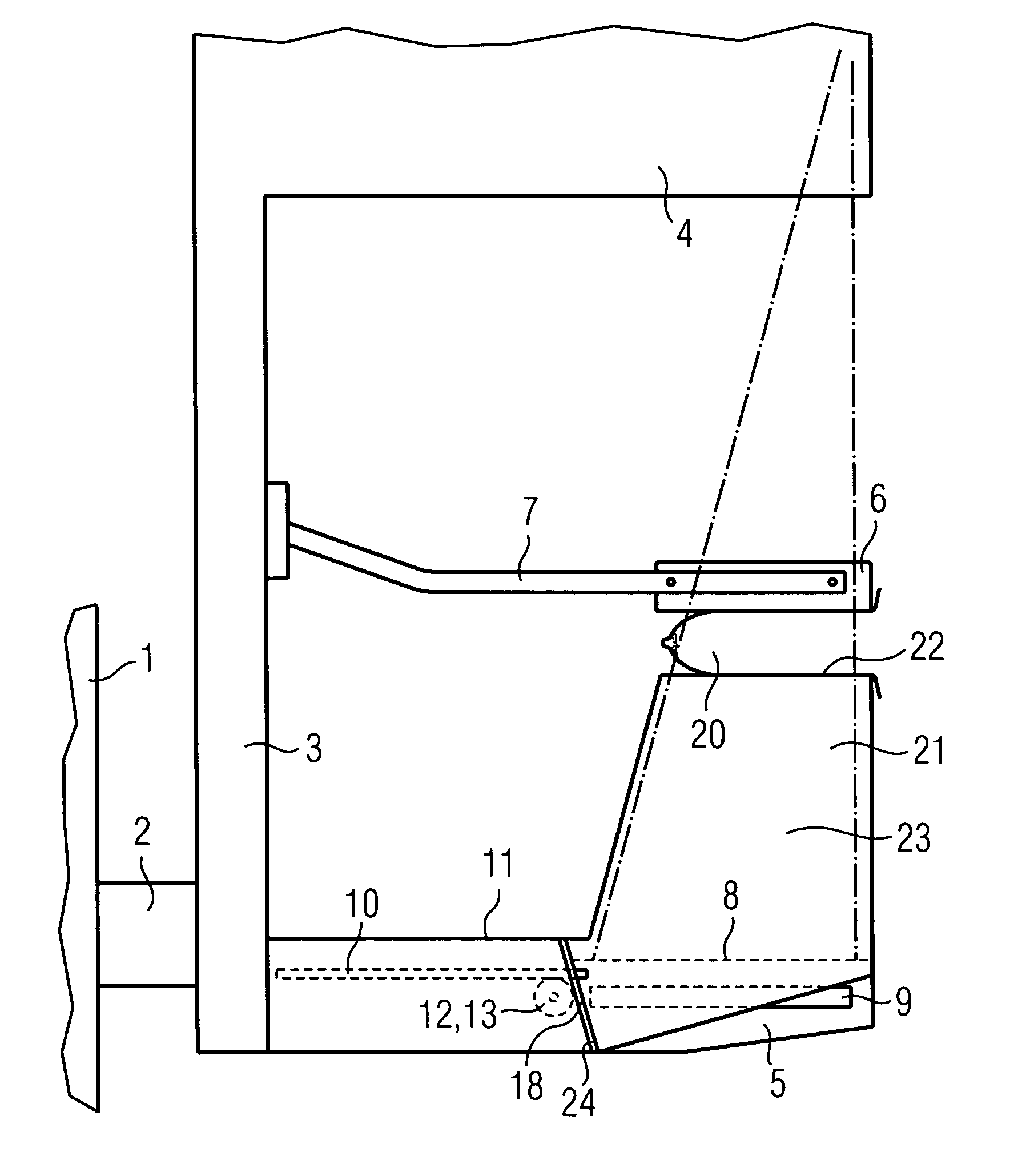 X-ray diagnostic device for mammography examinations